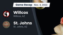 Recap: Willcox  vs. St. Johns  2022
