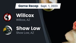 Recap: Willcox  vs. Show Low  2023