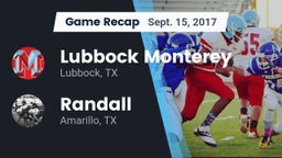 Recap: Lubbock Monterey  vs. Randall  2017
