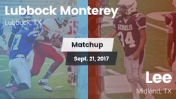 Matchup: Lubbock Monterey vs. Lee  2017