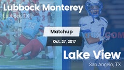 Matchup: Lubbock Monterey vs. Lake View  2017