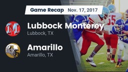 Recap: Lubbock Monterey  vs. Amarillo  2017