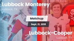 Matchup: Lubbock Monterey vs. Lubbock-Cooper  2018