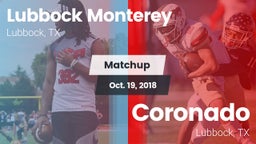 Matchup: Lubbock Monterey vs. Coronado  2018