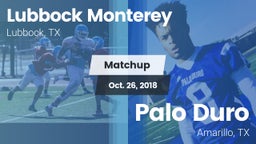 Matchup: Lubbock Monterey vs. Palo Duro  2018