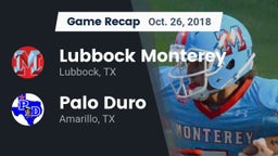 Recap: Lubbock Monterey  vs. Palo Duro  2018