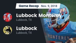 Recap: Lubbock Monterey  vs. Lubbock  2018