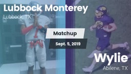 Matchup: Lubbock Monterey vs. Wylie  2019