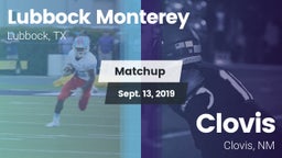 Matchup: Lubbock Monterey vs. Clovis  2019