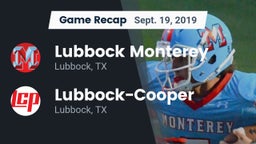 Recap: Lubbock Monterey  vs. Lubbock-Cooper  2019