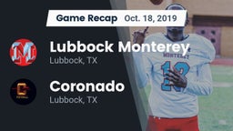 Recap: Lubbock Monterey  vs. Coronado  2019