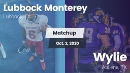 Matchup: Lubbock Monterey vs. Wylie  2020