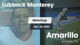 Matchup: Lubbock Monterey vs. Amarillo  2020