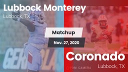 Matchup: Lubbock Monterey vs. Coronado  2020