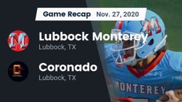 Recap: Lubbock Monterey  vs. Coronado  2020