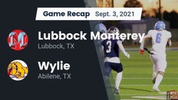Recap: Lubbock Monterey  vs. Wylie  2021