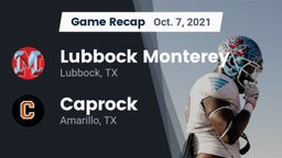 Recap: Lubbock Monterey  vs. Caprock  2021
