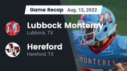 Recap: Lubbock Monterey  vs. Hereford  2022