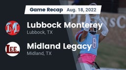 Recap: Lubbock Monterey  vs. Midland Legacy  2022