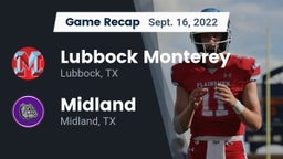 Recap: Lubbock Monterey  vs. Midland  2022