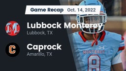 Recap: Lubbock Monterey  vs. Caprock  2022