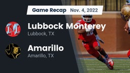 Recap: Lubbock Monterey  vs. Amarillo  2022