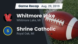 Recap: Whitmore Lake  vs. Shrine Catholic  2019