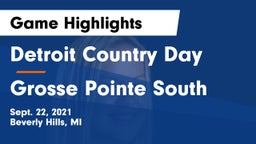 Detroit Country Day  vs Grosse Pointe South  Game Highlights - Sept. 22, 2021
