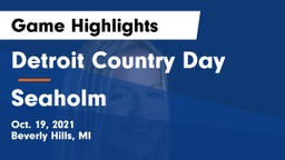 Detroit Country Day  vs Seaholm  Game Highlights - Oct. 19, 2021