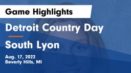 Detroit Country Day  vs South Lyon  Game Highlights - Aug. 17, 2022