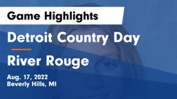 Detroit Country Day  vs River Rouge  Game Highlights - Aug. 17, 2022