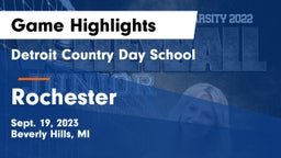 Detroit Country Day School vs Rochester Game Highlights - Sept. 19, 2023