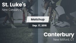 Matchup: St. Luke's vs. Canterbury  2016