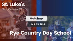 Matchup: St. Luke's vs. Rye Country Day School 2016