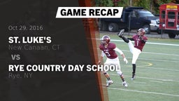 Recap: St. Luke's  vs. Rye Country Day School 2016