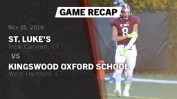 Recap: St. Luke's  vs. Kingswood Oxford School 2016