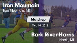 Matchup: Iron Mountain vs. Bark River-Harris  2016