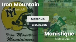 Matchup: Iron Mountain vs. Manistique  2017