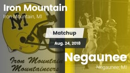 Matchup: Iron Mountain vs. Negaunee  2018