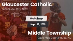 Matchup: Gloucester Catholic vs. Middle Township  2019