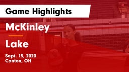 McKinley  vs Lake  Game Highlights - Sept. 15, 2020
