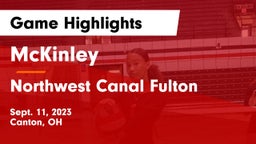 McKinley  vs Northwest  Canal Fulton  Game Highlights - Sept. 11, 2023