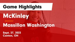 McKinley  vs Massillon Washington  Game Highlights - Sept. 27, 2023