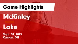 McKinley  vs Lake  Game Highlights - Sept. 28, 2023