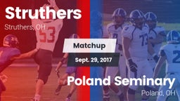 Matchup: Struthers vs. Poland Seminary  2017