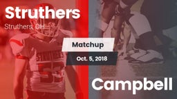 Matchup: Struthers vs. Campbell 2018