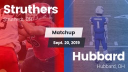 Matchup: Struthers vs. Hubbard  2019