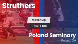 Matchup: Struthers vs. Poland Seminary  2019