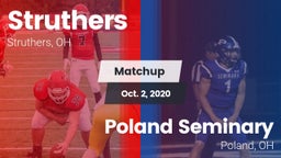 Matchup: Struthers vs. Poland Seminary  2020