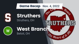Recap: Struthers  vs. West Branch  2022